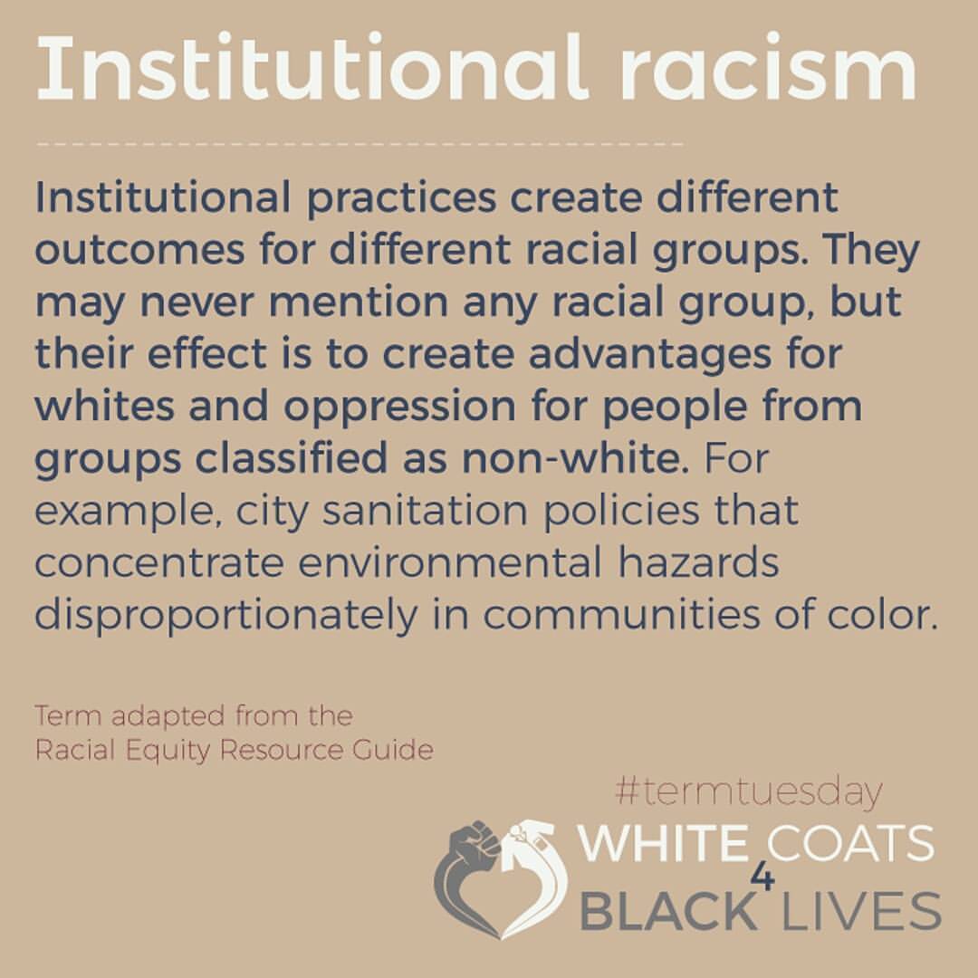 Example Of Institutional Racism